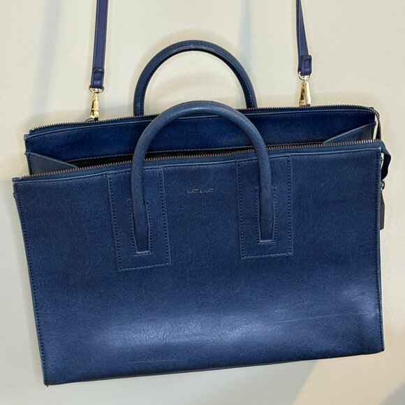 Matt & Nat Tacoma Medium Crossbody Blue - Picture 1 of 5